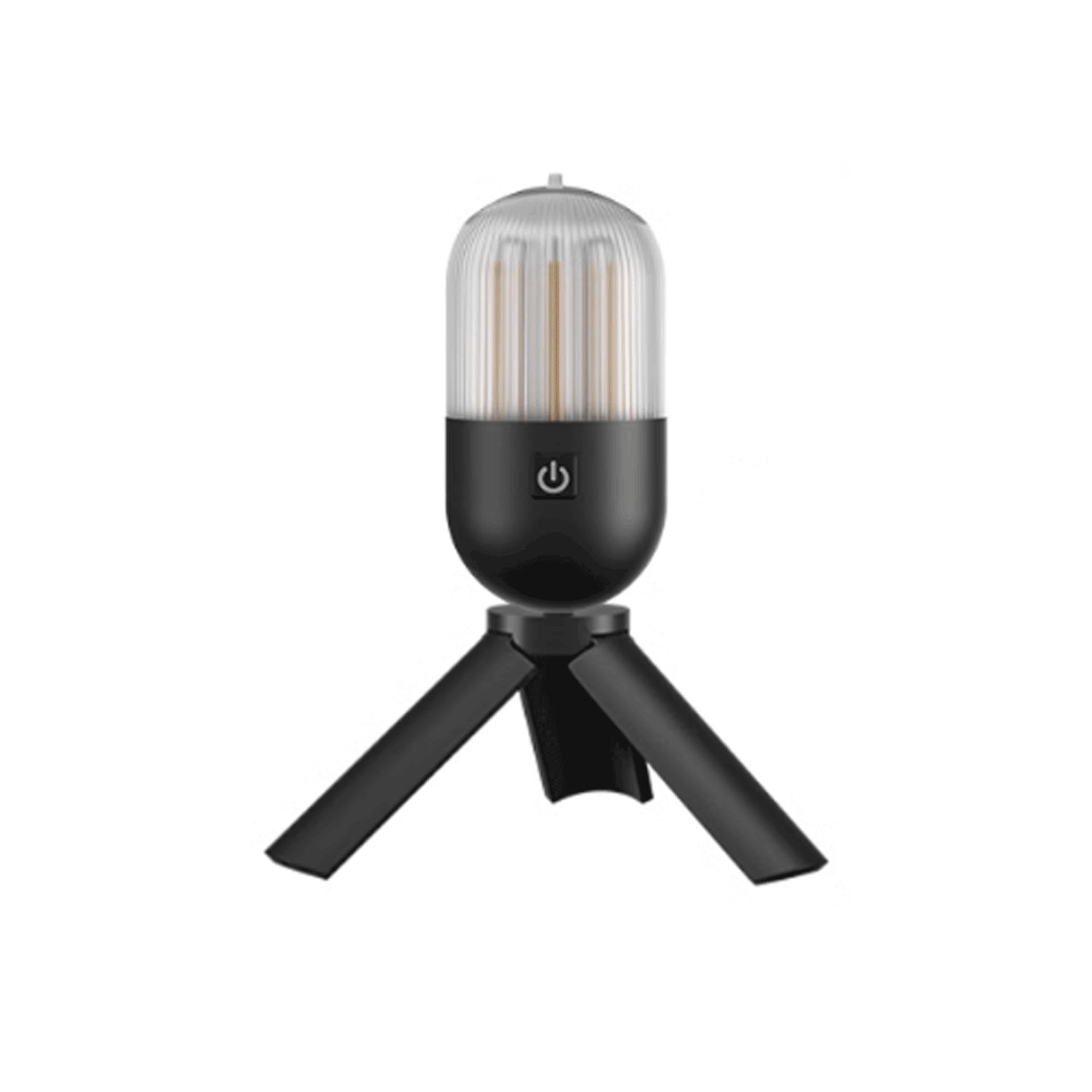 Lampa rechargeable camping Plastikowa latarnia kempingowa z ładowaniem TYPE-C, wielokolorowa, wiele rozmiarów(Black With Stand)