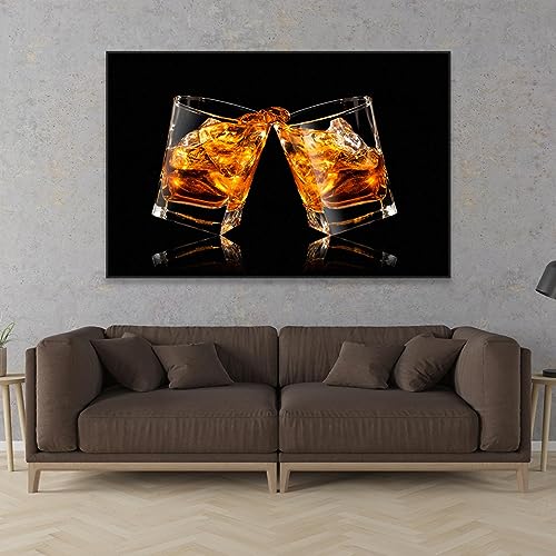 Art mural whisky affiche en toile haut de gamme 50x70cm