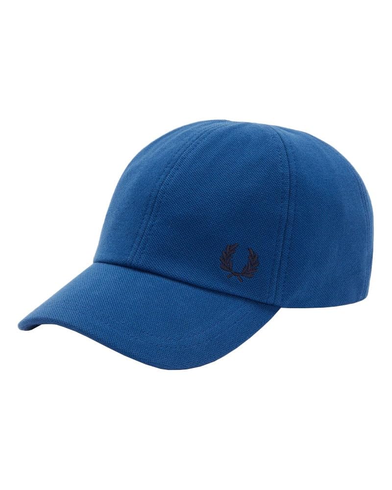 Fred Perry Cappello da baseball unisex unisex Colblt blu classico HW1650 Piqué taglia unica, Colbalt ombreggiato, Taglia unica