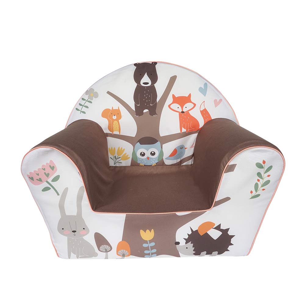 KNORRTOYS.COM- Sillón, Estampado Animal, Color Blanco marrón (68348)