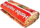 Der perfekte Begleiter für kleine Abenteurer: Bequeme Soft-Fleecedecke mit witzigem Haribo Goldbären Design, Ideal zum Einkuscheln, Warmhalten und als Deko