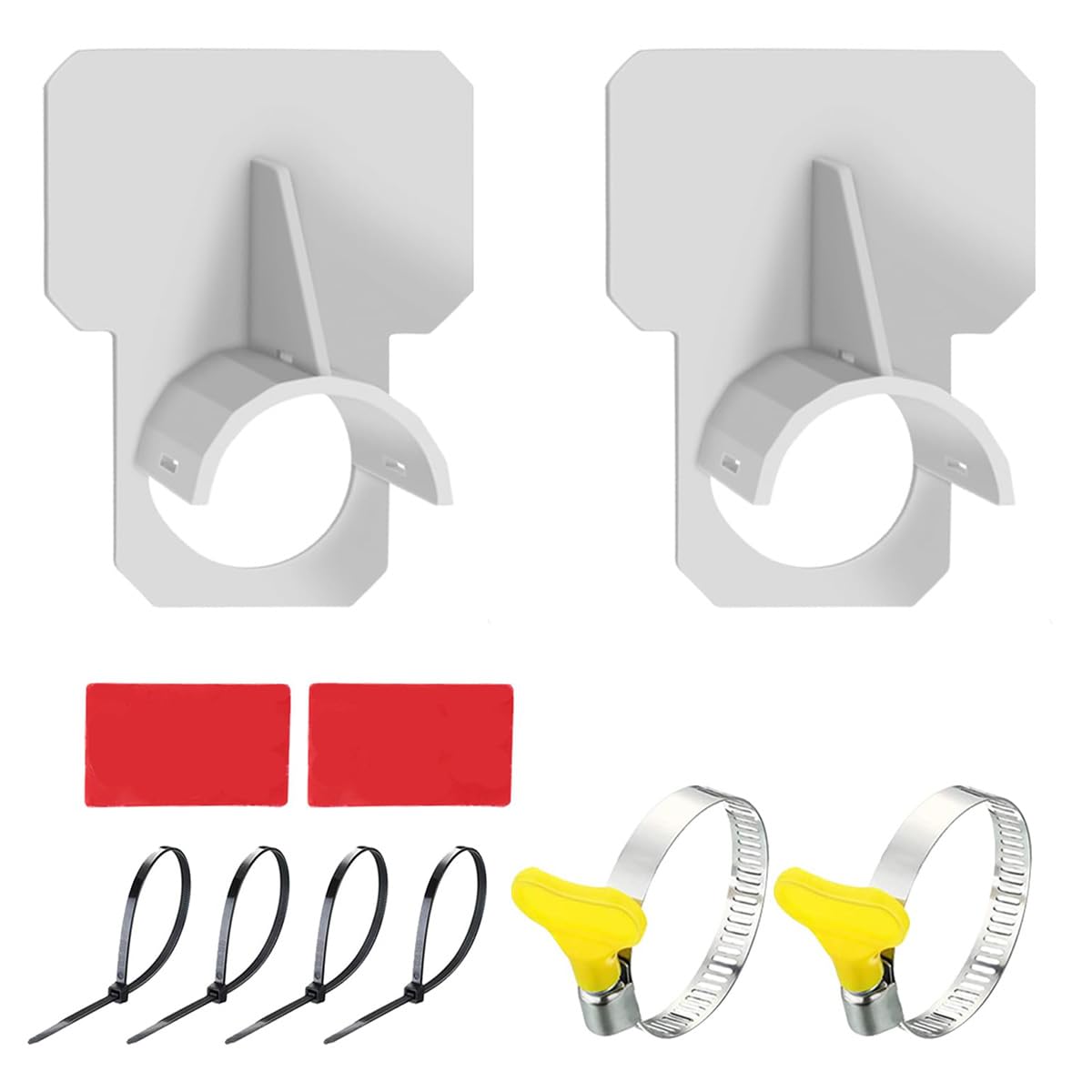 Muiltvoe 2Pcs Swimming Pool Pipe Holders, Ground Swimming Pool Accessories With Pipe Holder And Cable Ties, Preventing Pipes Sagging Accessory Designed To Fit On Pools