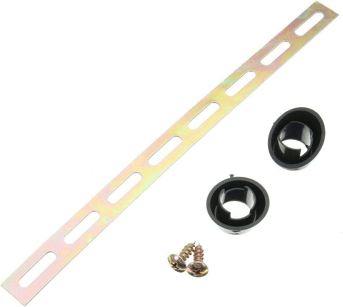 MACHSWON Juego de antena de acero inoxidable para radio eléctrica de coche, kit de montaje universal de antena de motor