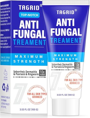 TAGRID Antifungal Cream for Ringworm & Tinea Versicolor Maximum Strength Antifungal Care for Men & Women Daily Use for Body Skin Fast Itch Relief 100g