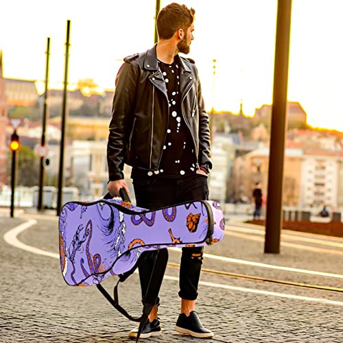 Octopus Seahorse Housse de transport rembourrée imperméable Oxford pour guitare avec bandoulière réglable - Les Beatles, Paul McCartney, John Lennon, RIngo Starr, George Harrison Octopus Seahorse Housse de transport rembourrée imperméable Oxford pour guitare avec bandoulière réglable – Image 7