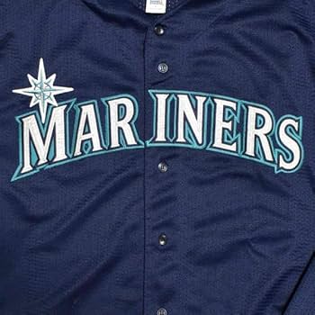 【90's】RUSSELL社　USA製　シアトル・マリナーズ　ユニフォーム Amazon.co.jp: 90s シアトル マリナーズ ユニフォーム Russell