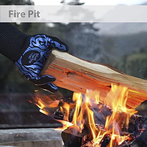 Extreme Heat Resistant Bbq Grill Gloves, Oven Mitts, Protection Up To 1472°F, Aramid Fiber, Non-Slip Silicone. #TOP3