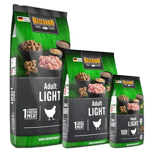 BELCANDO Adult Light [12,5 kg] Hundefutter | Trockenfutter für übergewichtige Hunde | Alleinfuttermittel für ausgewachsene Hunde ab 1 Jahr