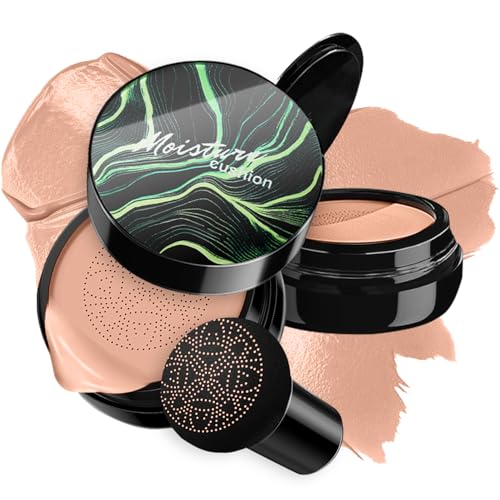 CC - Base de maquillaje con cojín de aire, base de maquillaje hidratante, base de maquillaje líquida, base de maquillaje permanente, tono de piel uniforme