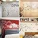 Chinese Style White Flowers Black Tree and Flying Birds Wall Stickers Removable DIY Wall Art Decor Decals Murals for Offices Home Walls Bedroom Study Room Wall Decaoration, 50inchx74inch