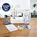 Brother LX3817 Full-Size 17 Stitches Sewing Machine, Portable Lightweight Sewing with 4 Sewing Feet, White, with MTC Microfiber Cloth