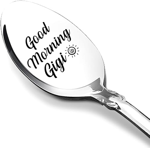 Gigi Regalos para abuela, Gigi regalo de nietos, cumpleaños, Navidad, Día de la Madre, regalo para Gigi abuela abuela, cuchara de café Gigi Good