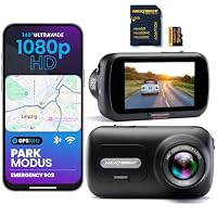 Nextbase® 322GW Dashcam Auto Vorne | Parkmodus 24/7 Parküberwachung | 1080p 60fps Dash Cam | 2,5-Zoll-Bildschirm | Auto Kamera 140 Grad Betrachtungswinkel mit Nachtsicht | Inklusive 64GB MicroSD Karte – Ansicht 1