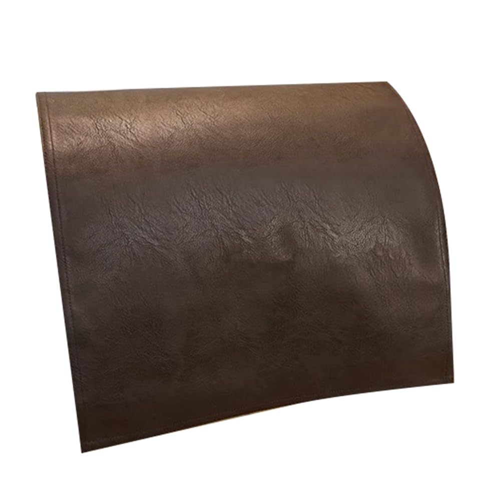Kcvzitrds Non-Slip Faux Leather Headrest Protector for Recliner Chair,Headrest Cover for Furniture Slipcovers Cover Coffee Color