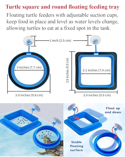 Image of 14PCS Aquatic Turtle Tank Accessories Set - Interactive Treat Balls, Floating Feeders & Enrichment Toys for Aquatic Turtles and Tortoises, Turtle Tank Decor
