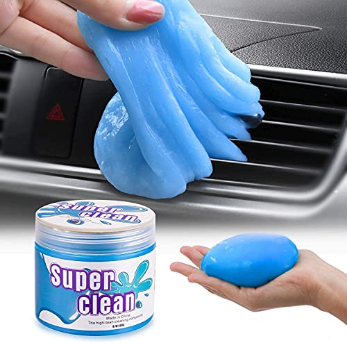 Image of Raxon Innovation Super Clean Magic Gel Cleaner for Keyboard Computer Laptop Remote Control Remove Dust (Blue /Green) ((Pack of 2), (160 gram, Blue))