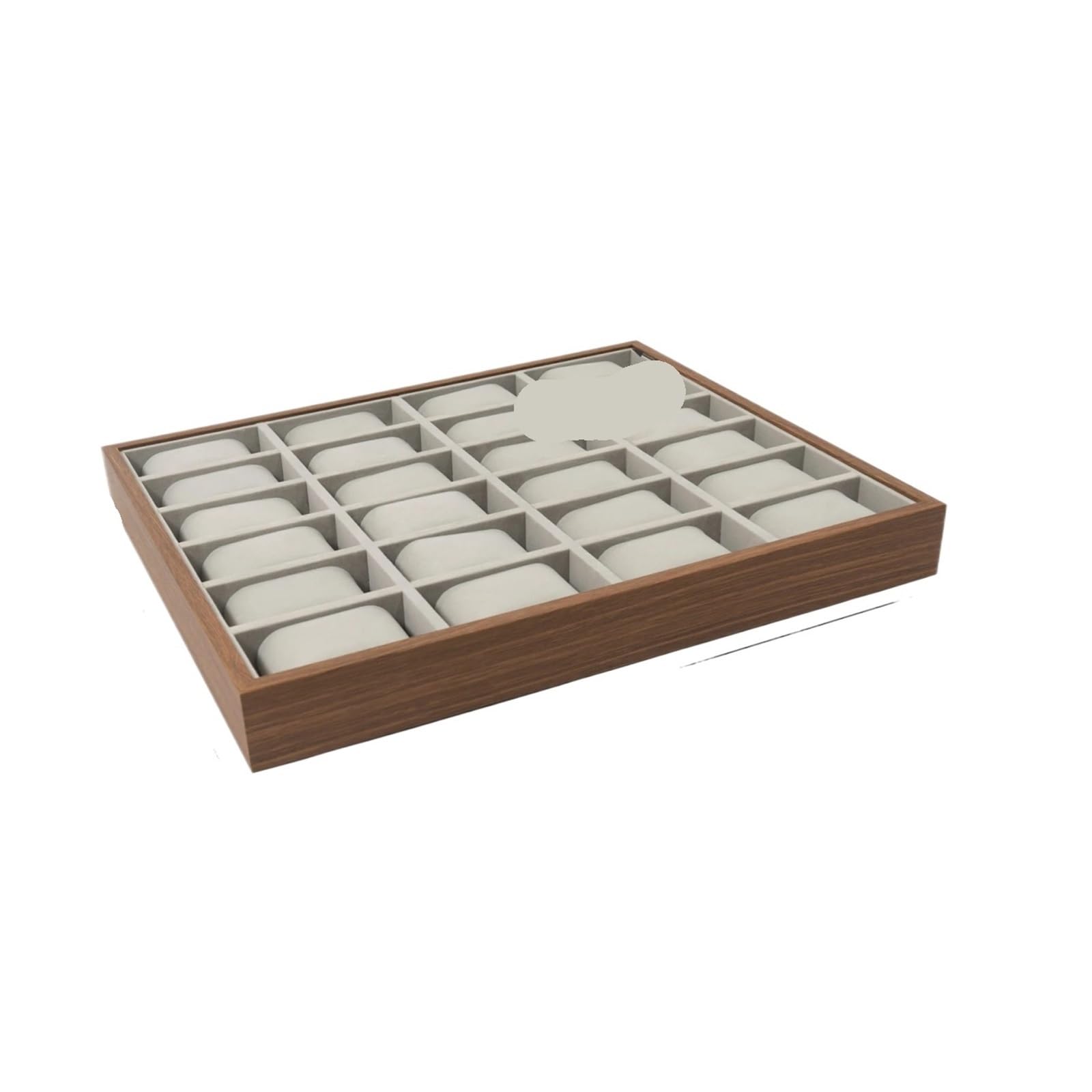 GHHZML Watch Box 24-Slot Wooden Watch Box Organizer - Jewelry & Bracelet Storage Display Case w/Removable Flannel Pillows