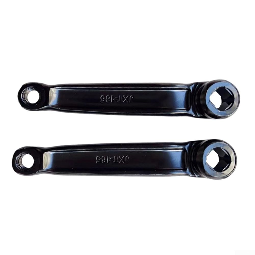 Pedivella Bici 165mm Ferro Foro Quadrato Sinistra per destra | Materiale ferro per robusto, peso 945g la per coppia, foro quadrato 16x16mm, vernice nera anti-ruggine, lunga durata