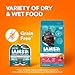 IAMS Perfect Portions Grain Free Wet Cat Food, Indoor Adult Cat Food Wet Cuts in Gravy, Variety Pack: Tuna & Salmon Recipe, 1.98 lb. (Pack of 1) Twin-Pack Trays