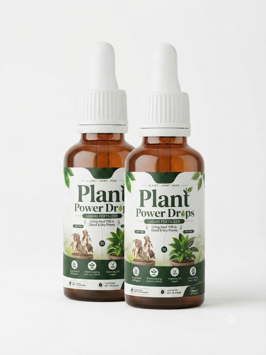 Plant Power Drops 30ml | Liquid Plant Care Supplement | Supports Healthy Plant Growth & Green Leaves | Easy-to-Use Formula for Indoor & Outdoor Plants | Home Garden & Potted Plants | (Pack of 2)-image-29