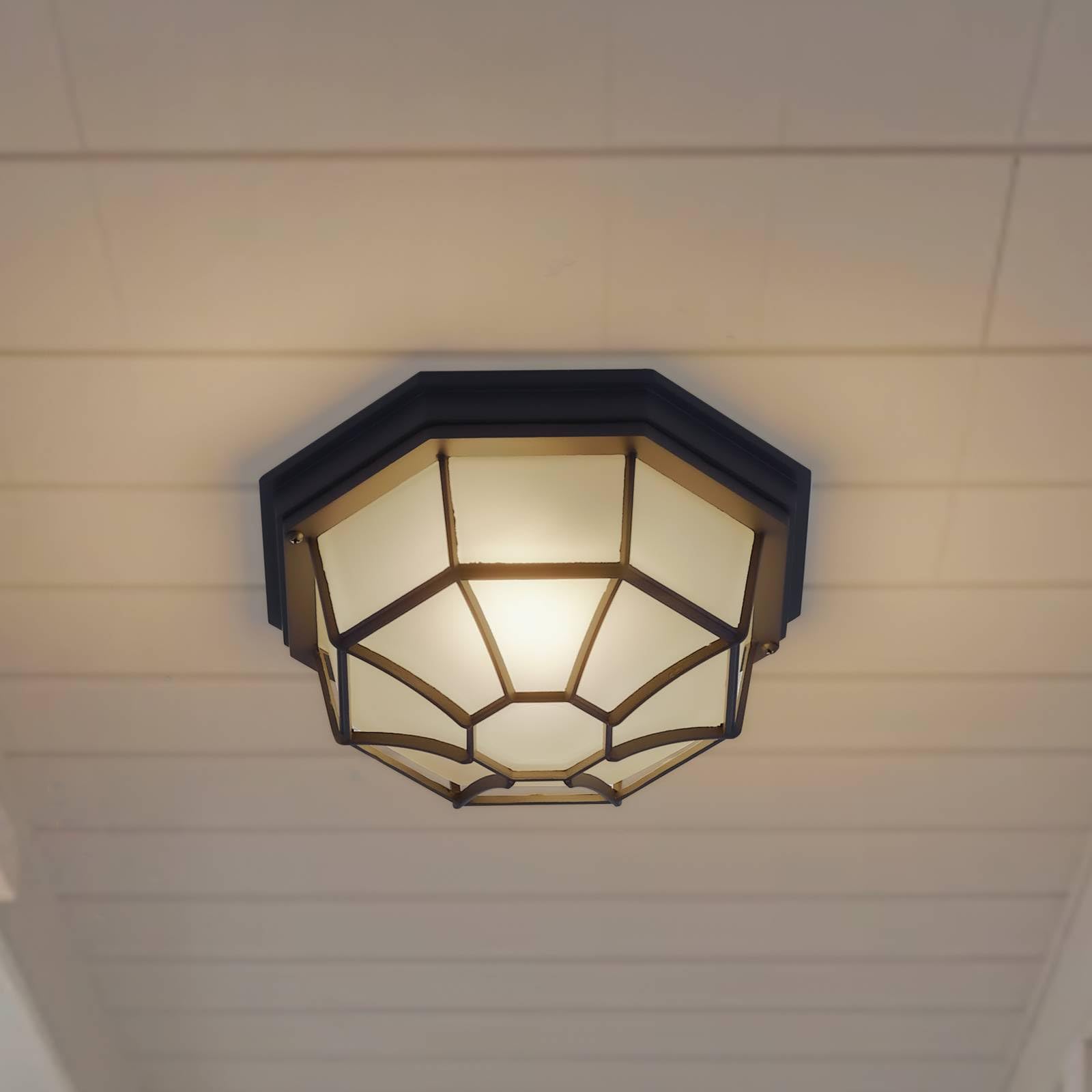 Lindby Plafoniera dimmerabile (Moderno) colore Nero, in Alluminio plafoniera compatta lampada