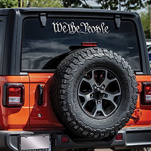 We The People Decal Vinyl Sticker Auto Car Truck Wall Laptop | Silver | 12 x 3