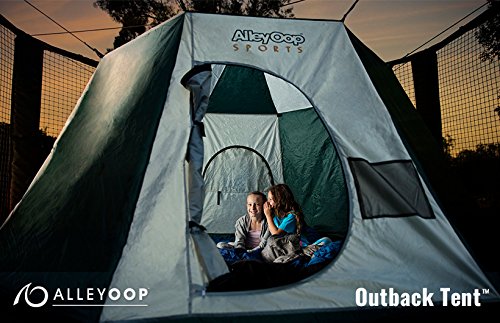 image for JumpSport AlleyOOP Outback Trampoline Tent Accessory | No-Pole Safety 