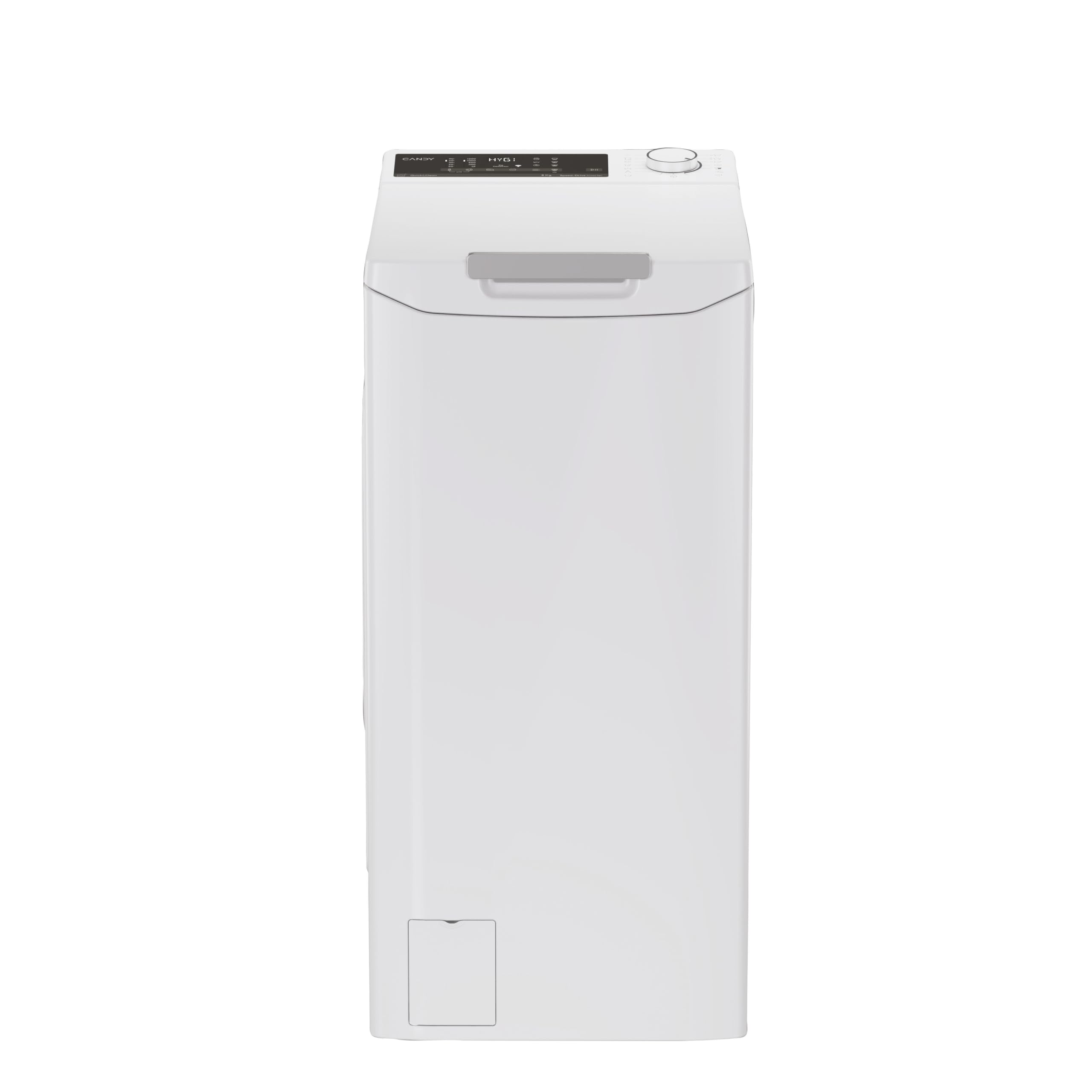 Candy TCAS284TM4-S Waschmaschine, Top, 8 kg, Induktionsmotor, 17 Programme, darunter Dampf & schnell, verbunden, Startzeitvorwahl, leise – Weiß