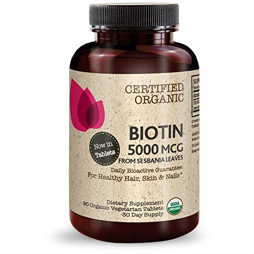 Futurebiotics Biotin 5000 mcg USDA Certified Organic 90 Vegetarian Tablets Futurebiotics Biotin 5000 mcg USDA Certified Organic 90 Vegetarian Tablets