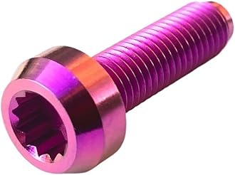 NKCVEZBW Compatible With 6Pcs Titanium BBS Split Rim Bolts M7*24 Mm 12 Point Hea D Screw Ti6Al4V Two-Piece Three Pieces Wheel Hub Ti Fastener(Puple,M7x32)