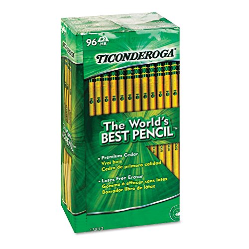 Lápices Dixon Ticonderoga #2 HB Caja 96 unidad Amarillo miniatura 1