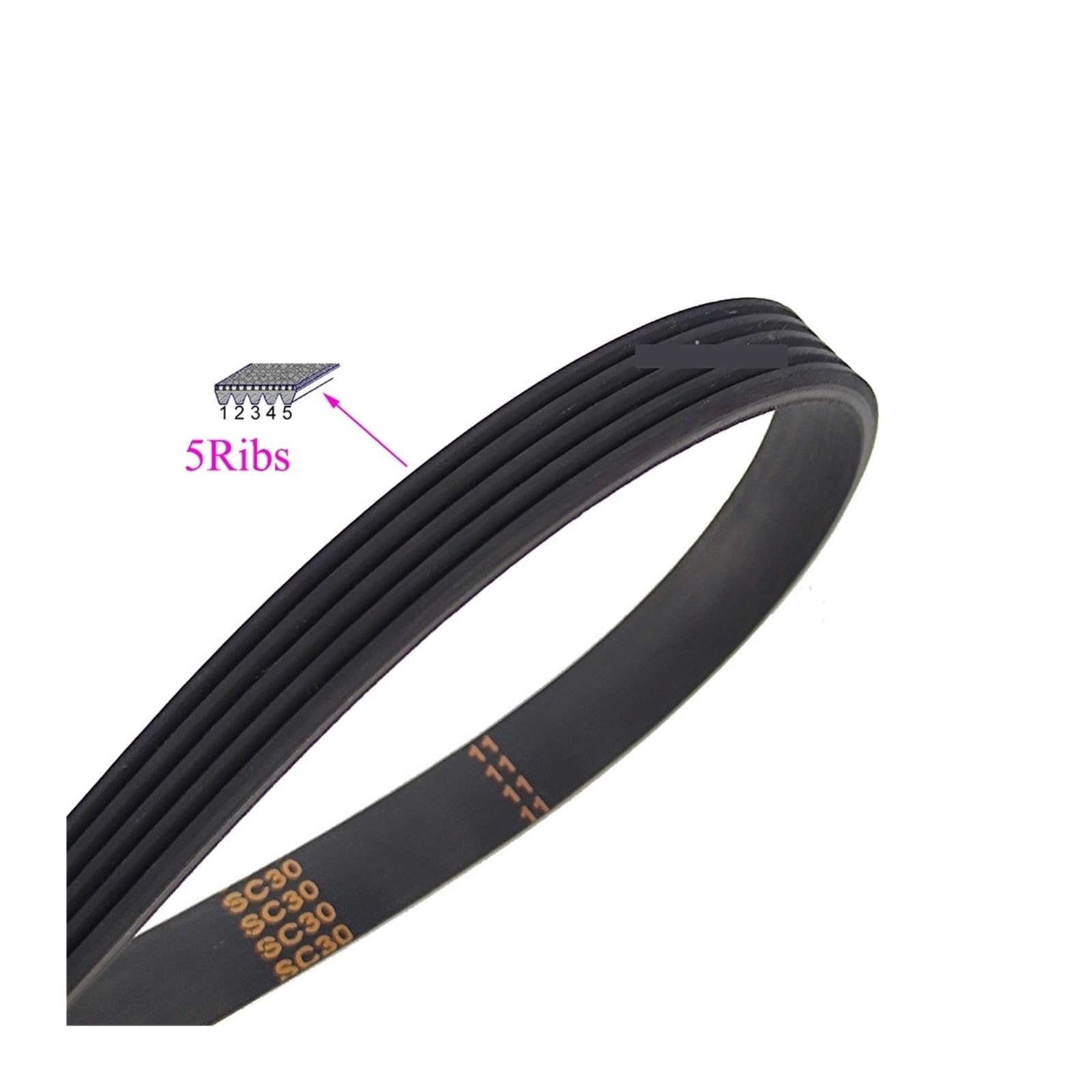 PJ442 174J 3/4/5/6 Ribs Drive Multi Groove Wedge Motor Belt(6ribs)