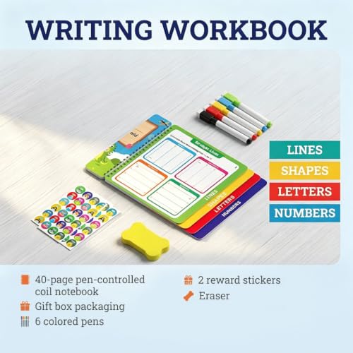 Image of PATPAT ABCD Writing Practice for Kids Tracing Books for Kids Ages 3-5