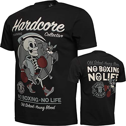 Chemise enfant MMA BJJ arts martiaux : t-shirt de boxe noir et fitness No Gi