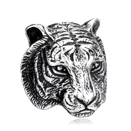 Image of Genuine Stainless Steel Ring for Men Fashion Punk Rock 3D Animal Rings