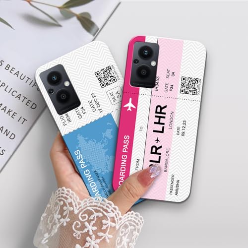 Image of COLORflow Back Cover Compatible with Oppo F21 Pro 5G / F21S Pro 5G | Boarding Pass Colors Customized Back Cover Compatible with Oppo F21 Pro 5G / F21S Pro 5G