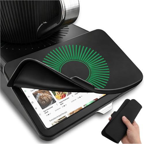 Protector Pantalla de Silicona para Thermomix TM7, Cubierta de Silicona Alimentaria para Pantalla,Hidrófugo/Antipolvo/Antiarañazos, Fácil de Limpiar, Accesorios para Vorwerk Thermomix TM7