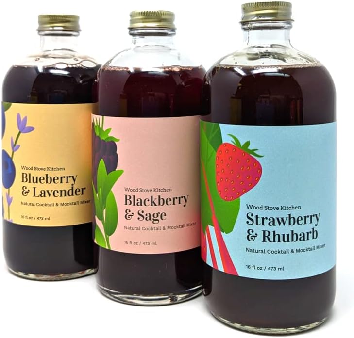 Amazon.com: Wood Stove Kitchen - Berry Mocktail Collection - Blueberry ...