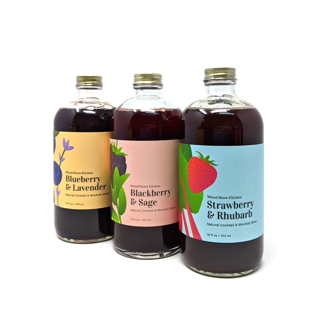 Amazon.com: Wood Stove Kitchen - Berry Mocktail Collection - Blueberry ...