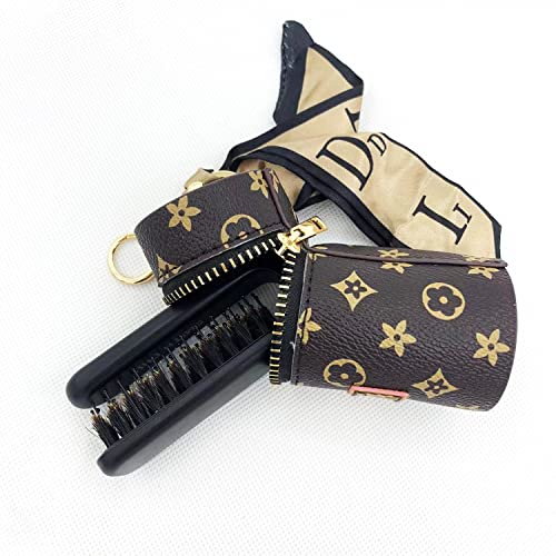 Folding Hair Brush, Easy To Carry Travel Brush, Mini Pocket Brush Suitable For Small Spaces, Nylon & Bristles Brush, For Women Any Hairstyles And Men's Hair And Beards #TOP3