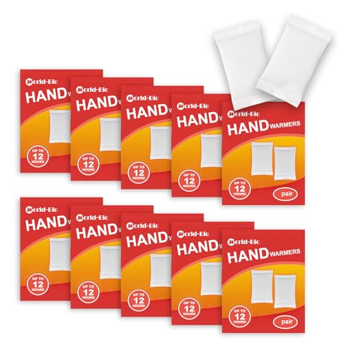 Hand Warmers Disposable - Hot Pack for Body Hands 20 Packs - Air Activated Hand Warmer Pack Long Lasting for 12 Hours Warm - Heat Packets for Hands and Feet