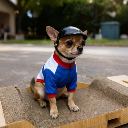 Lunettes de soleil pour petits chiens protection UV casque noir