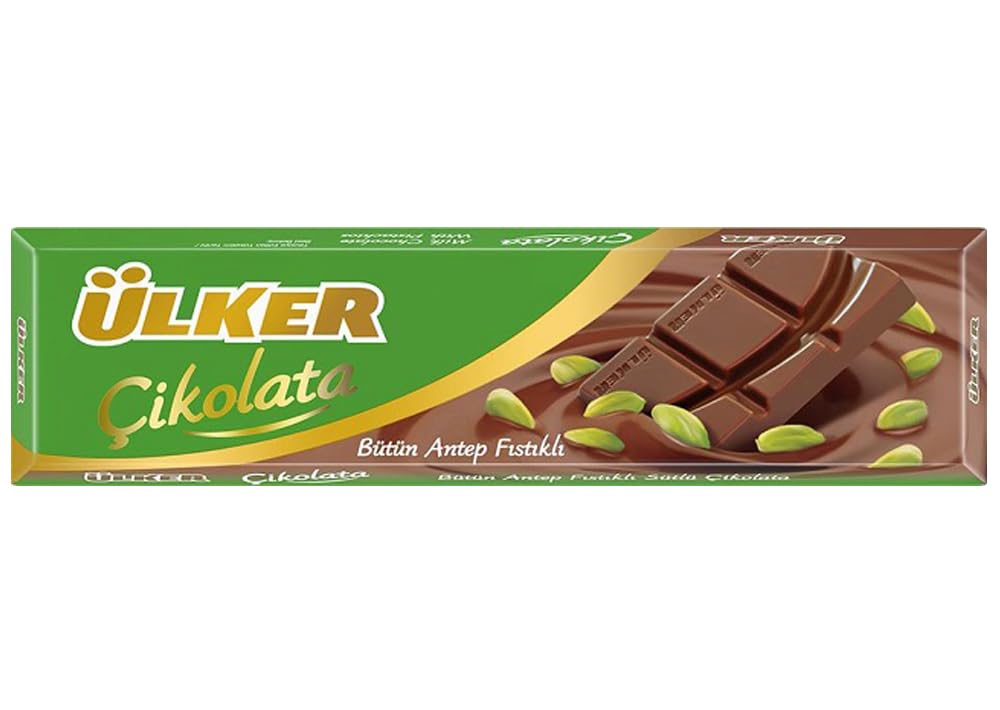 ÜLKER Antep Fıstıklı Sütlü Baton Çikolata, 30 Gr