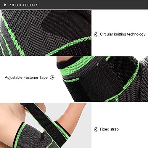 Andoer Almofada protetora elástica para cotovelo Suporte de cotovelo ajustável esportivo para basque