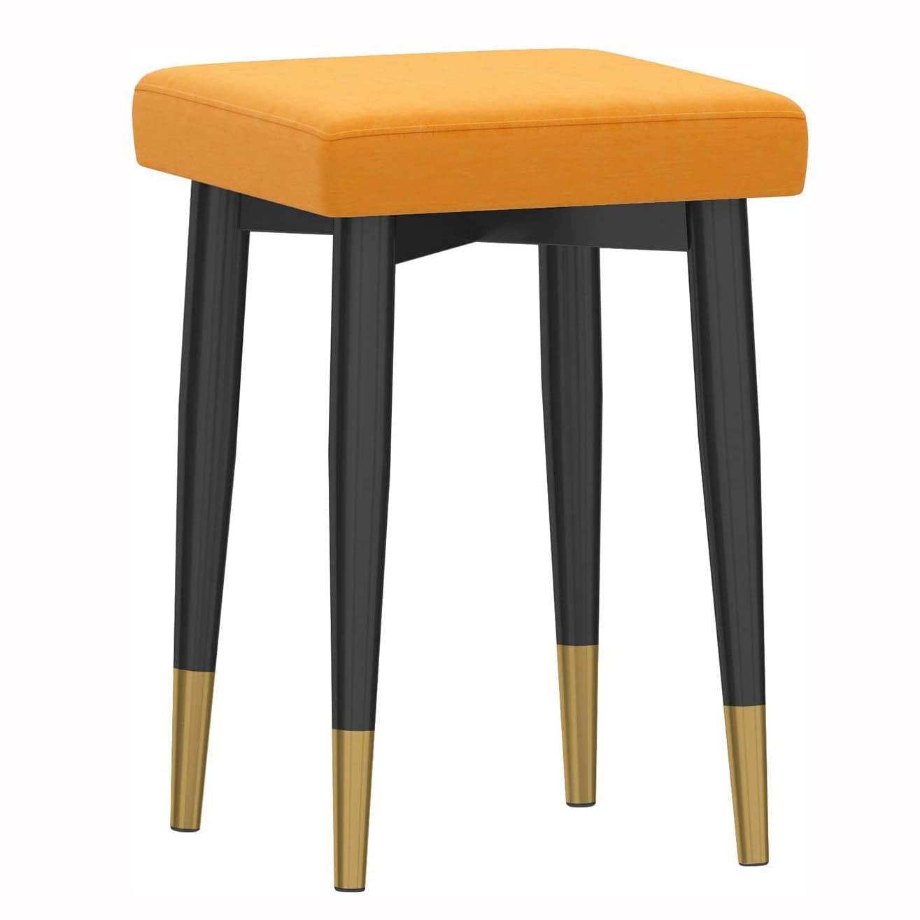 Siège rembourré en flanelle et tabouret de maquillage moderne