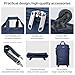 Hanke Suitcases with Wheels Expandable Foldable Luggage Bag Suitcase Collapsible Rolling Travel Bag Duffel Bag for Men Women Lightweight Suitcases without Telescoping Handle, Blue