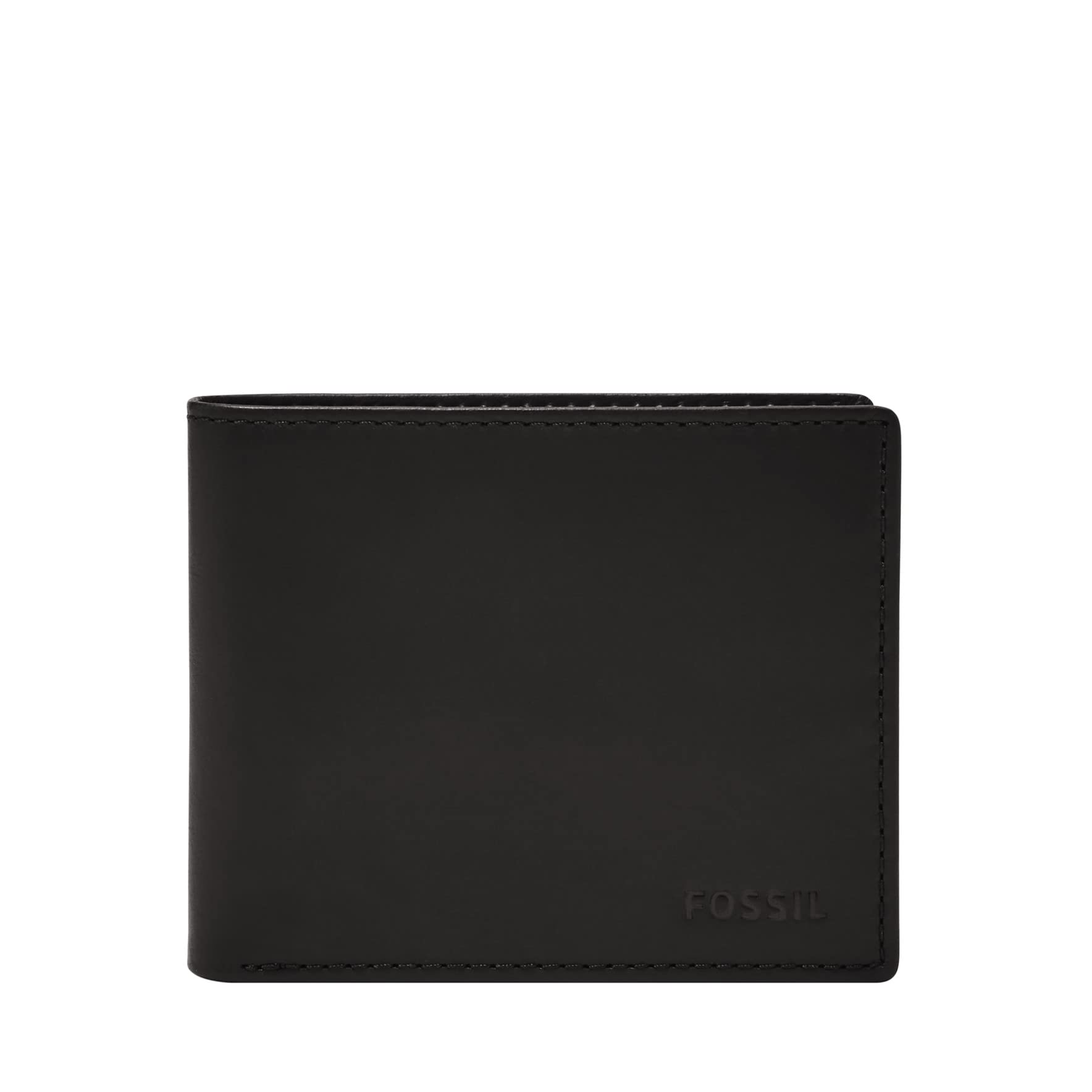 Fossil Derrick RFID Bifold with Flip ID, Black