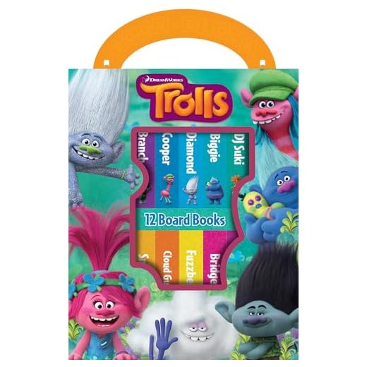 Dreamworks Trolls - My First Library Board Book Block 12-Book Set - PI Kids