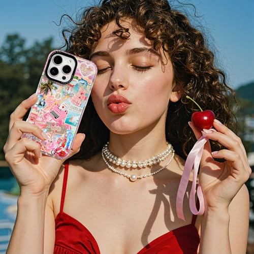 ChiCaseVer for iPhone 14 Case Pink Coastal Summer Design with Tropical - image 7