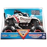 Monster Jam, Official Monster Mutt Dalmatian Monster Truck, Die-Cast Vehicle, 1:24 Scale